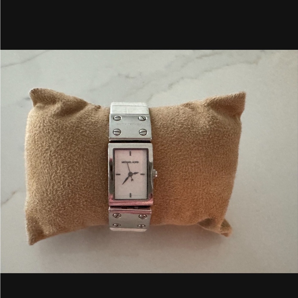 Michael Kors White and Silver Women's Watch